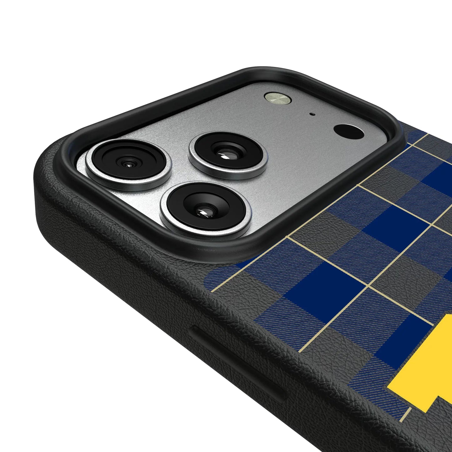 United State Naval Academy Midshipmen Plaid MagSafe Compatible Phone Case for Apple iPhone