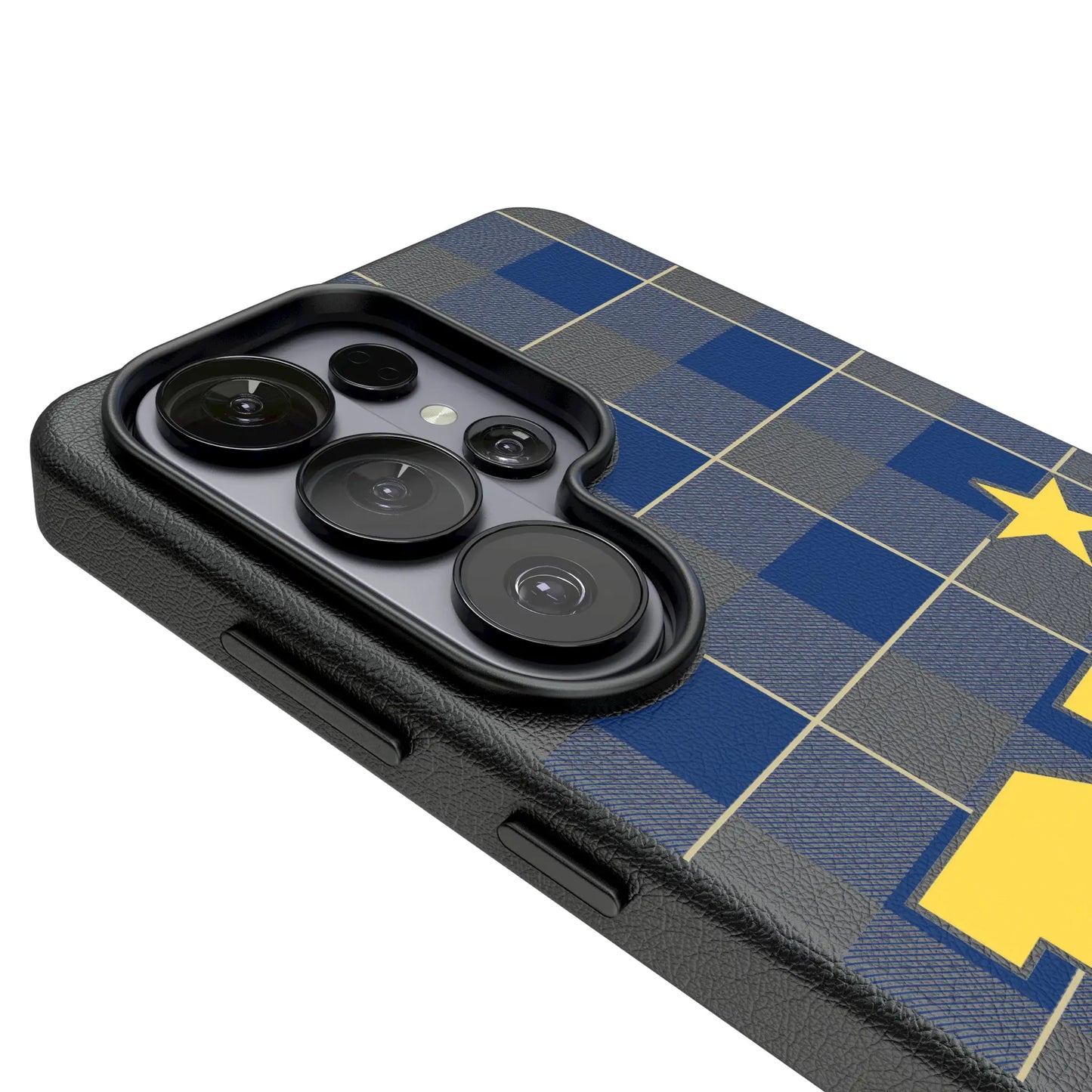 United State Naval Academy Midshipmen Plaid MagSafe Compatible Phone Case for Samsung Galaxy