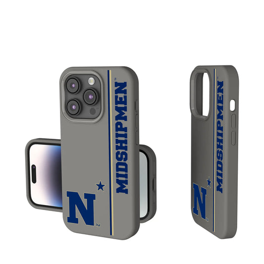 United State Naval Academy Midshipmen Sidebar Soft Touch Phone Case for Apple iPhone