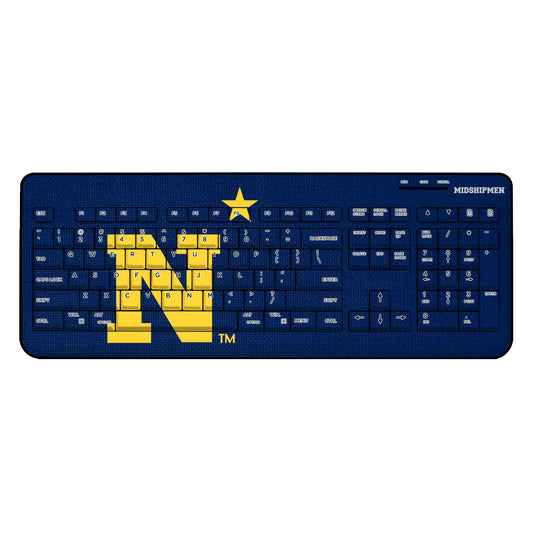 United State Naval Academy Midshipmen Solid Wireless USB Keyboard