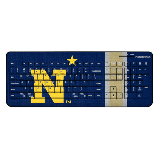 United State Naval Academy Midshipmen Stripe Wireless USB Keyboard