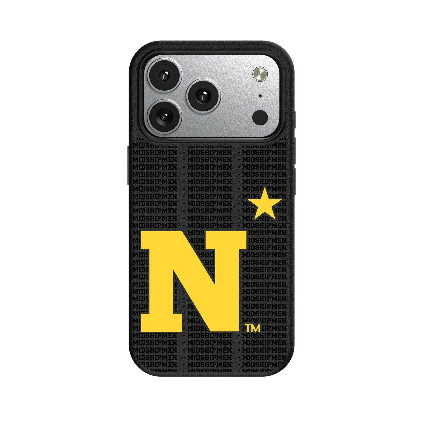 United State Naval Academy Midshipmen Text Backdrop MagSafe Compatible Phone Case for Apple iPhone