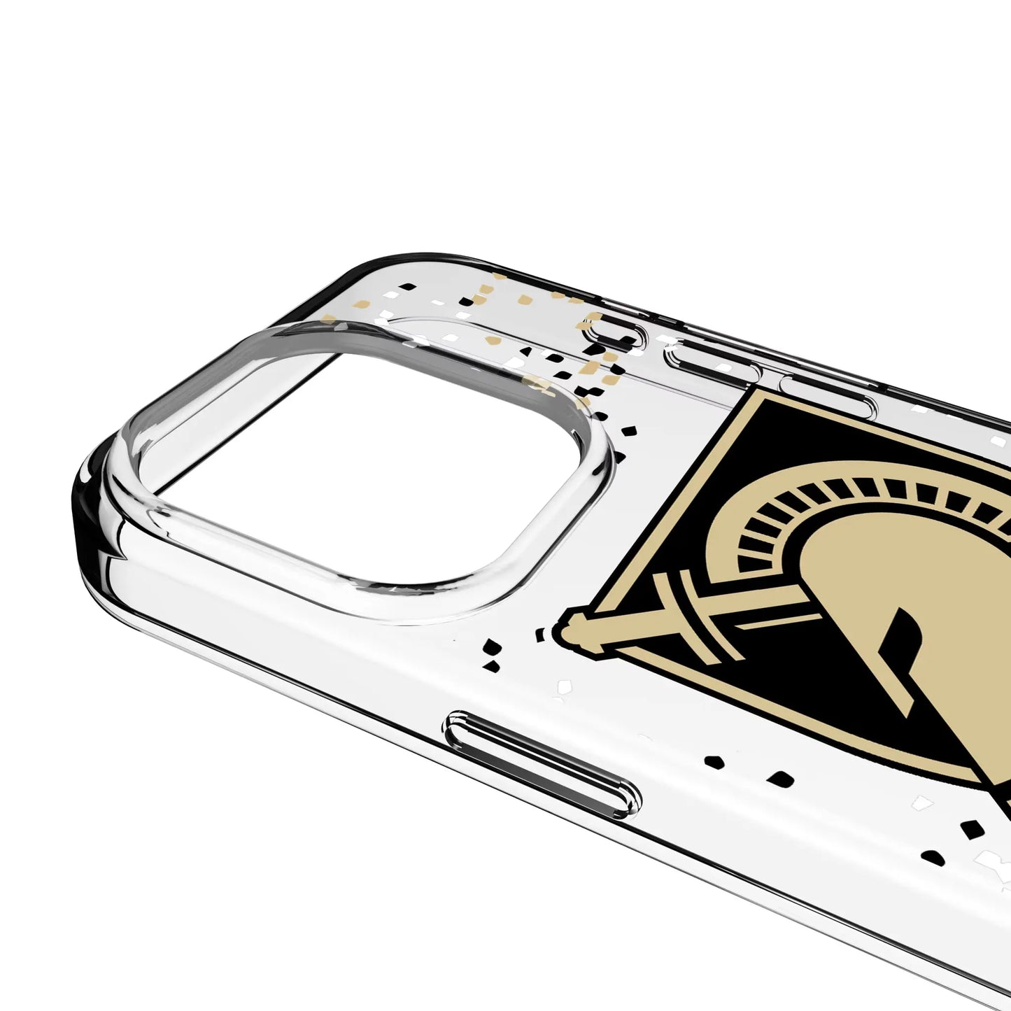 United States Military Academy Black Knights Confetti Clear Phone Case for Apple iPhone