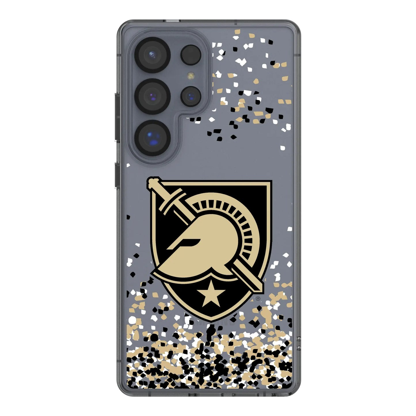 United States Military Academy Black Knights Confetti Clear Phone Case for Samsung Galaxy