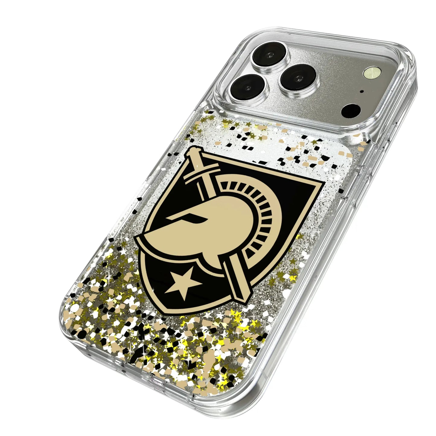 United States Military Academy Black Knights Confetti Glitter Phone Case for Apple iPhone