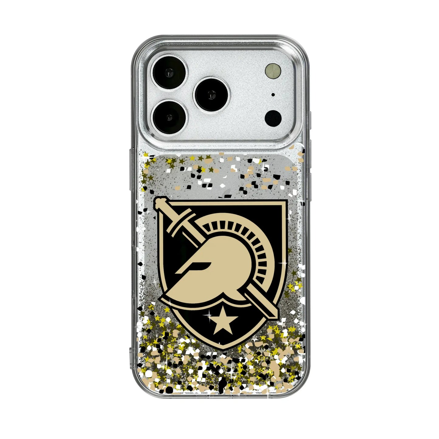 United States Military Academy Black Knights Confetti Glitter Phone Case for Apple iPhone