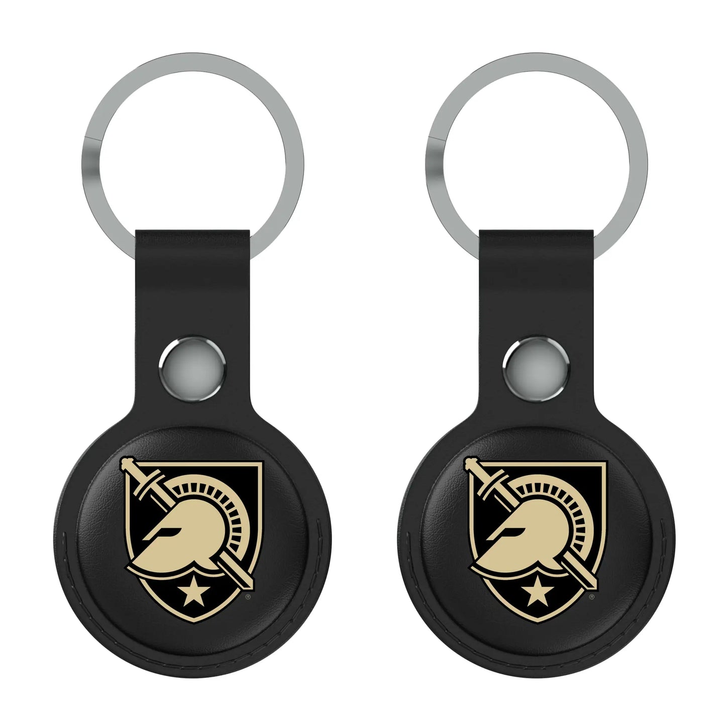 United States Military Academy Black Knights Insignia Black Airtag Holder 2-Pack