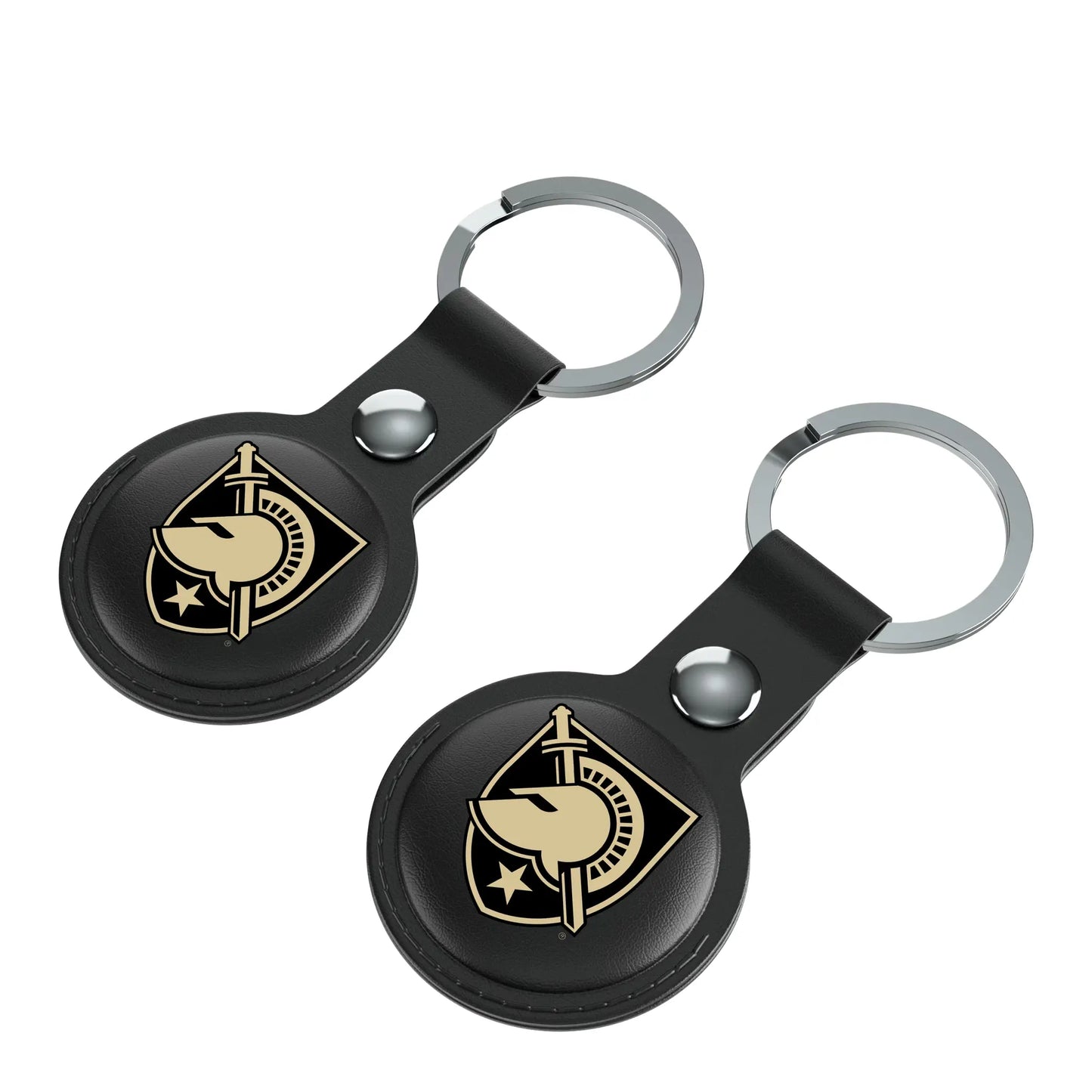 United States Military Academy Black Knights Insignia Black Airtag Holder 2-Pack