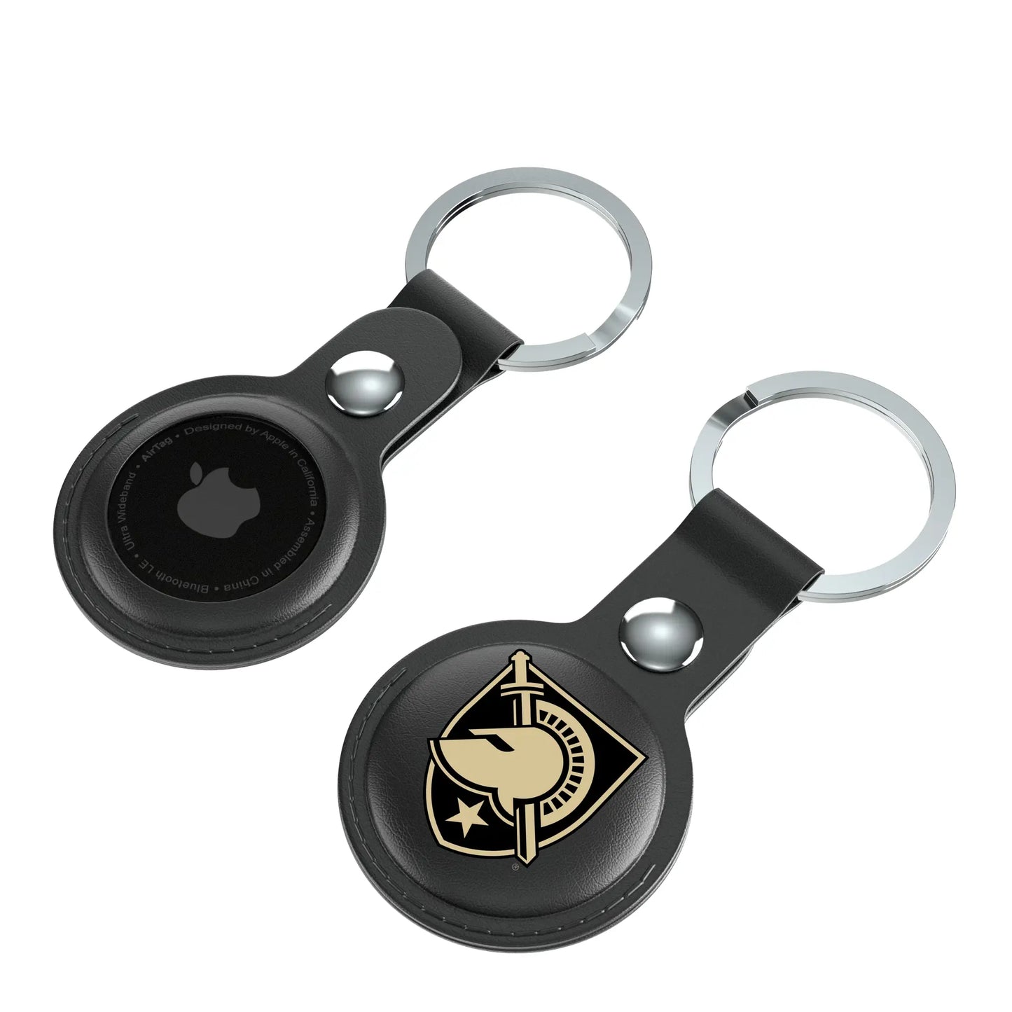 United States Military Academy Black Knights Insignia Black Airtag Holder 2-Pack