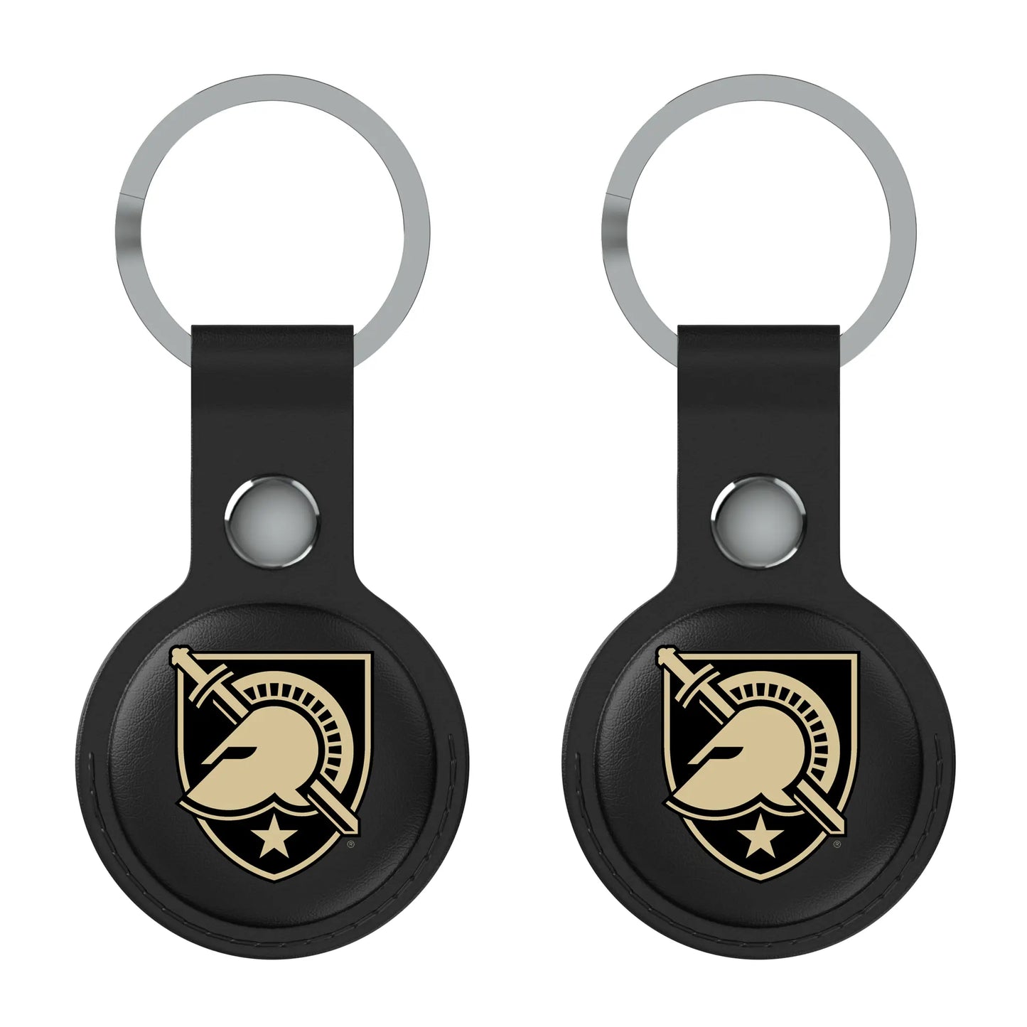 United States Military Academy Black Knights Insignia Black Airtag Holder 2-Pack