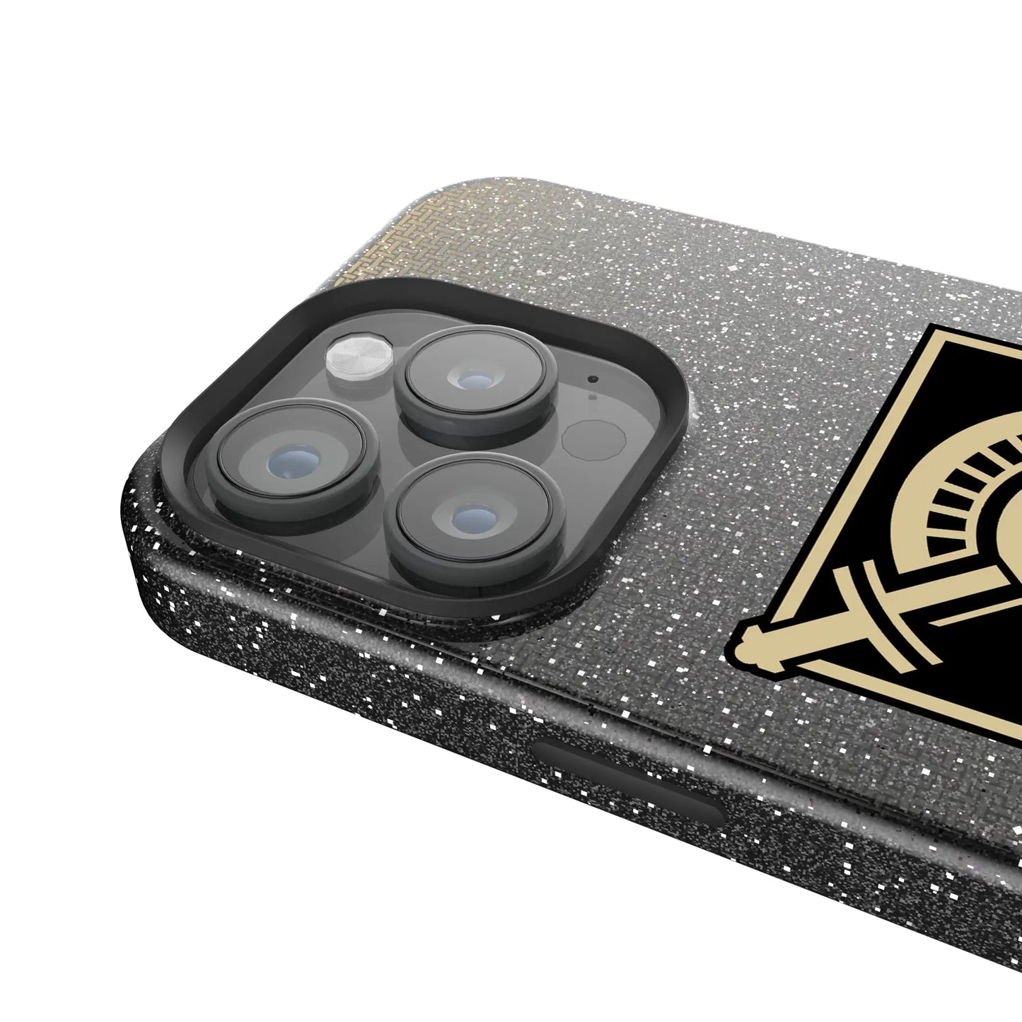 United States Military Academy Black Knights Linen Black Bling Phone Case for Apple iPhone