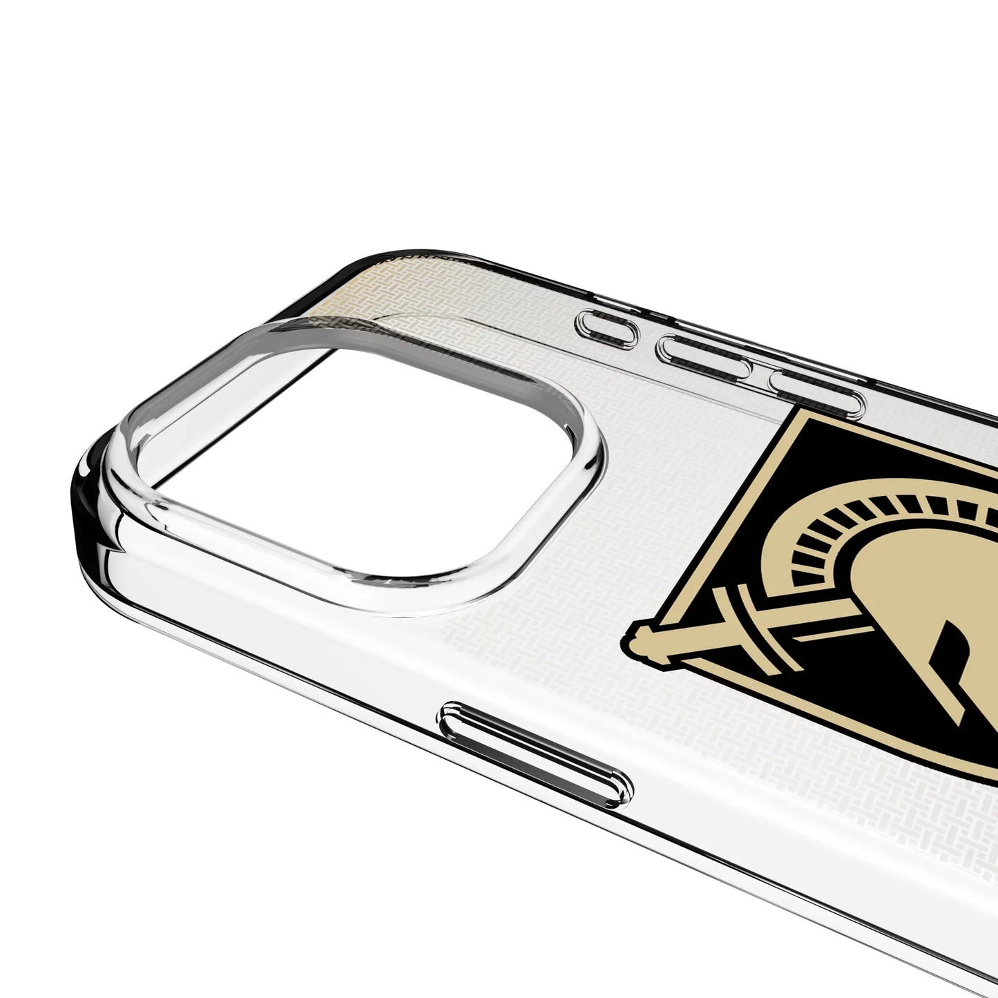 United States Military Academy Black Knights Linen Clear Phone Case for Apple iPhone
