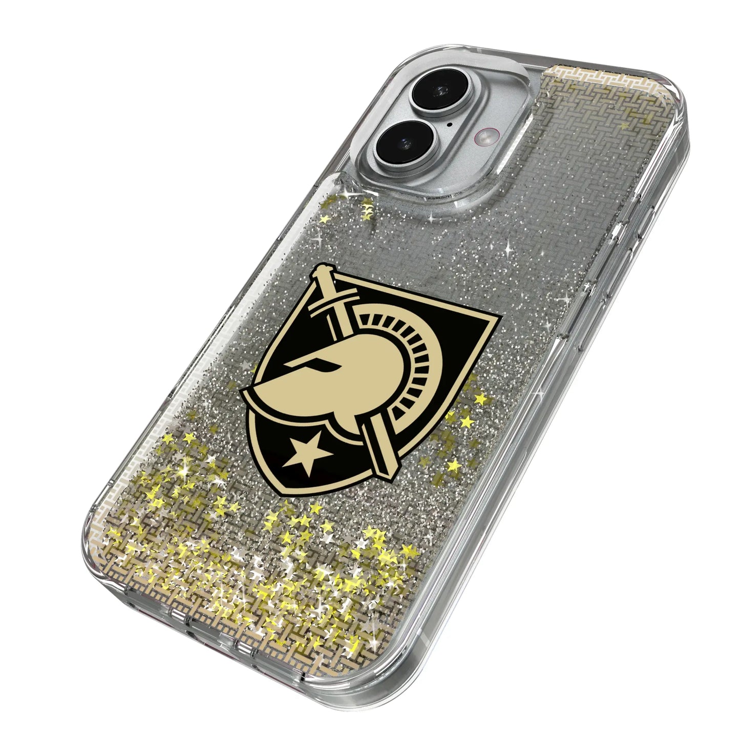 United States Military Academy Black Knights Linen Glitter Phone Case for Apple iPhone