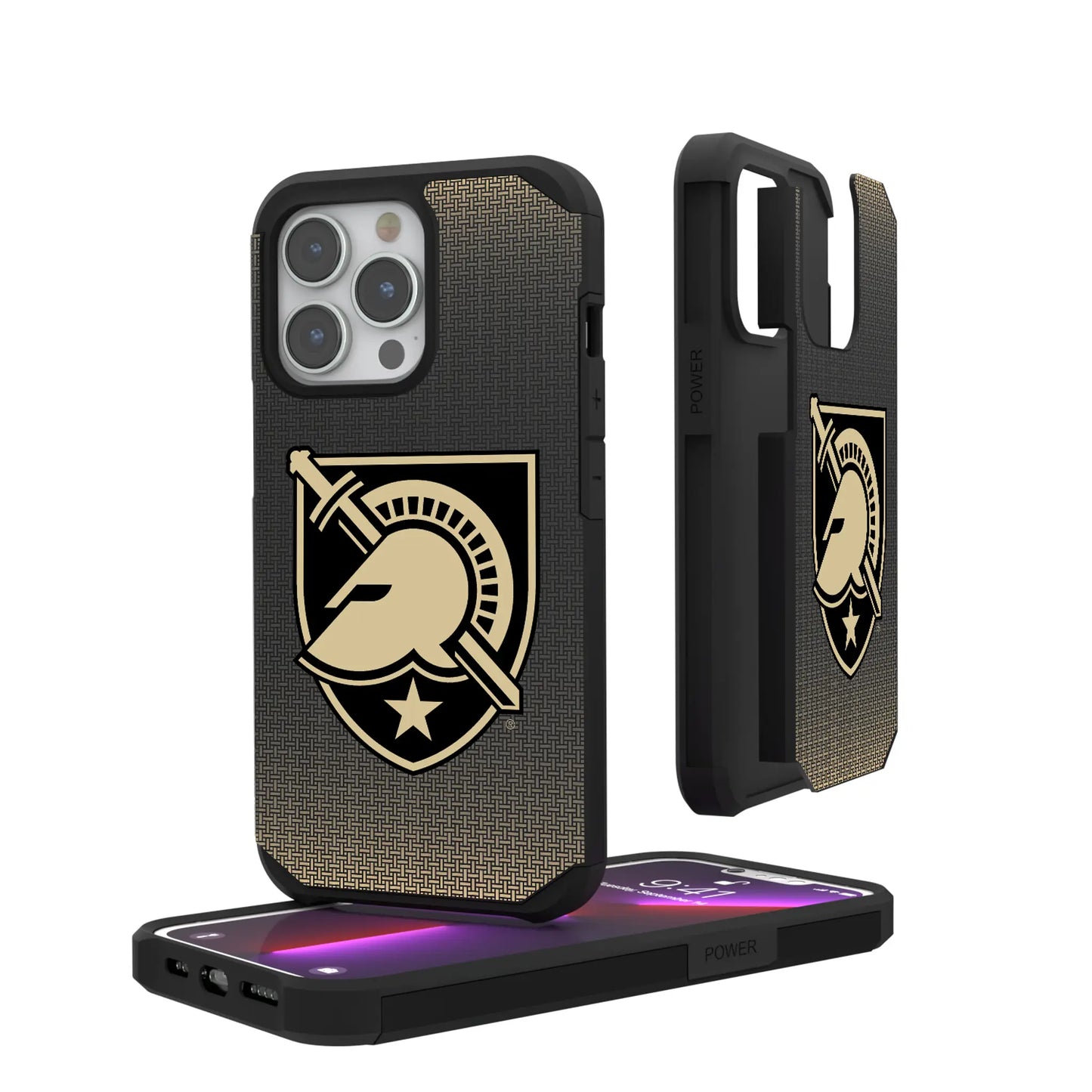 United States Military Academy Black Knights Linen Rugged Phone Case for Apple iPhone