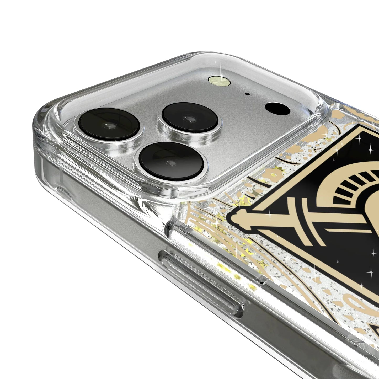 United States Military Academy Black Knights Paisley Glitter Phone Case for Apple iPhone