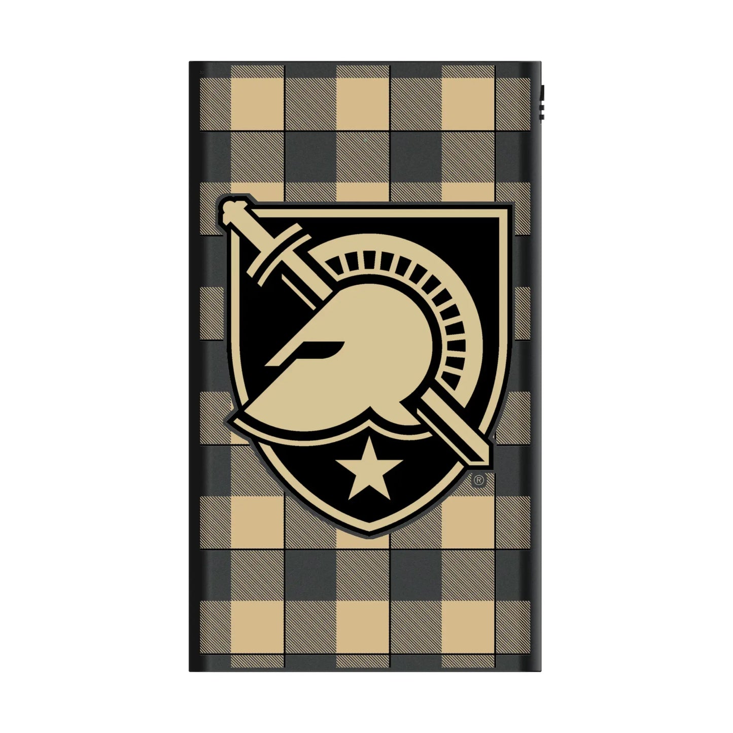 United States Military Academy Black Knights Plaid 5000mAh Flat Powerbank