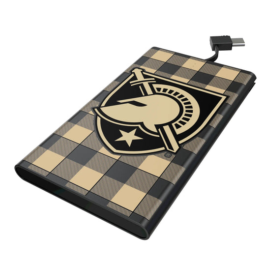 United States Military Academy Black Knights Plaid 5000mAh Flat Powerbank