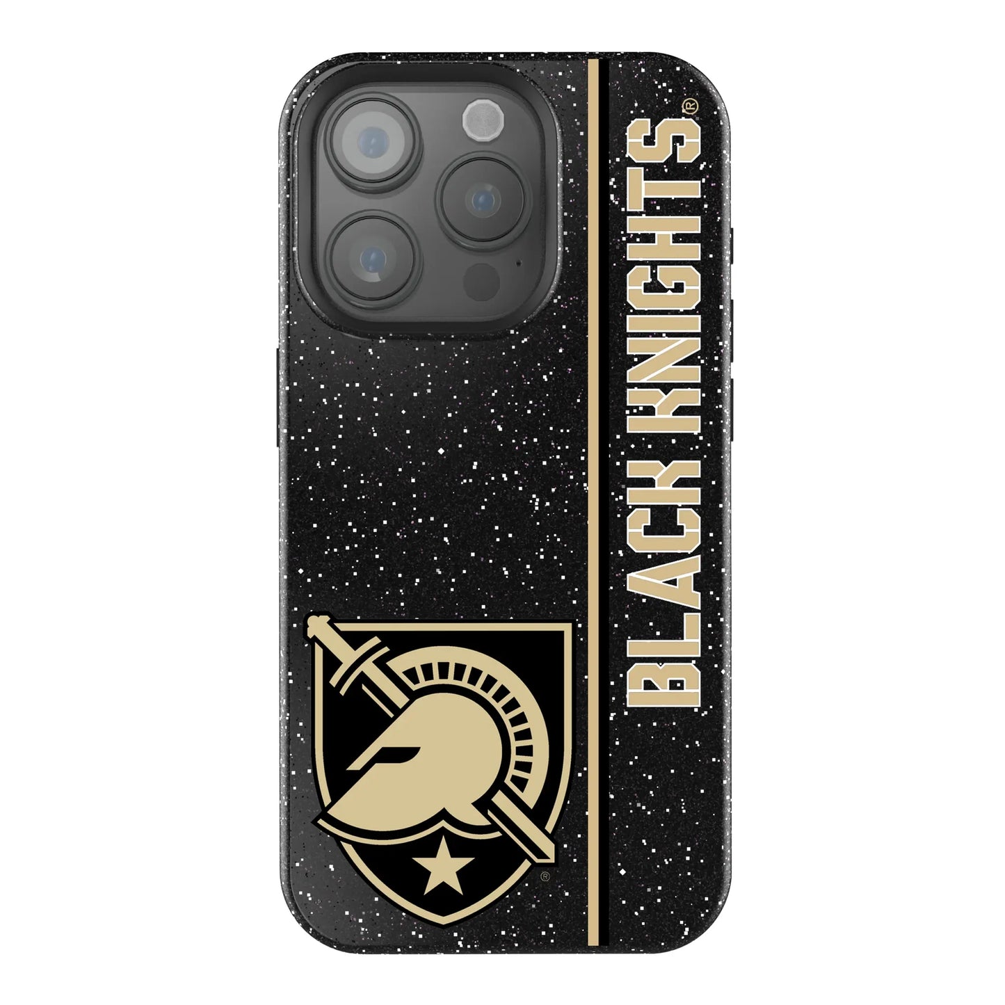 United States Military Academy Black Knights Sidebar Black Bling Phone Case for Apple iPhone