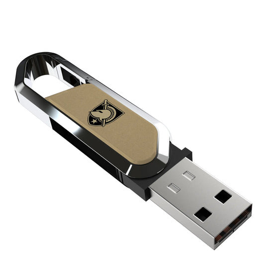 United States Military Academy Black Knights Solid USB 64GB Clip Style Flash Drive