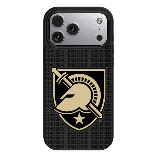 United States Military Academy Black Knights Text Backdrop MagSafe Compatible Phone Case for Apple iPhone