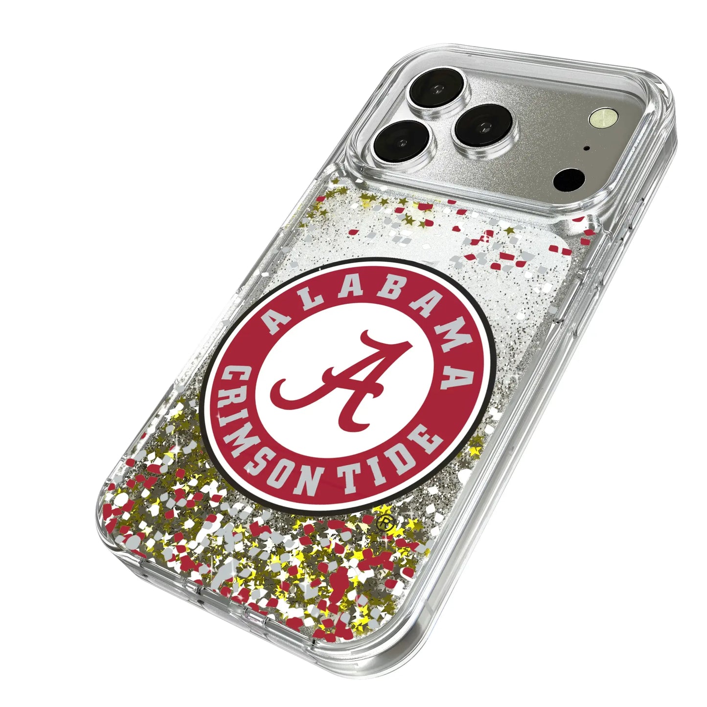 University of Alabama Crimson Tide Confetti Glitter Phone Case for Apple iPhone