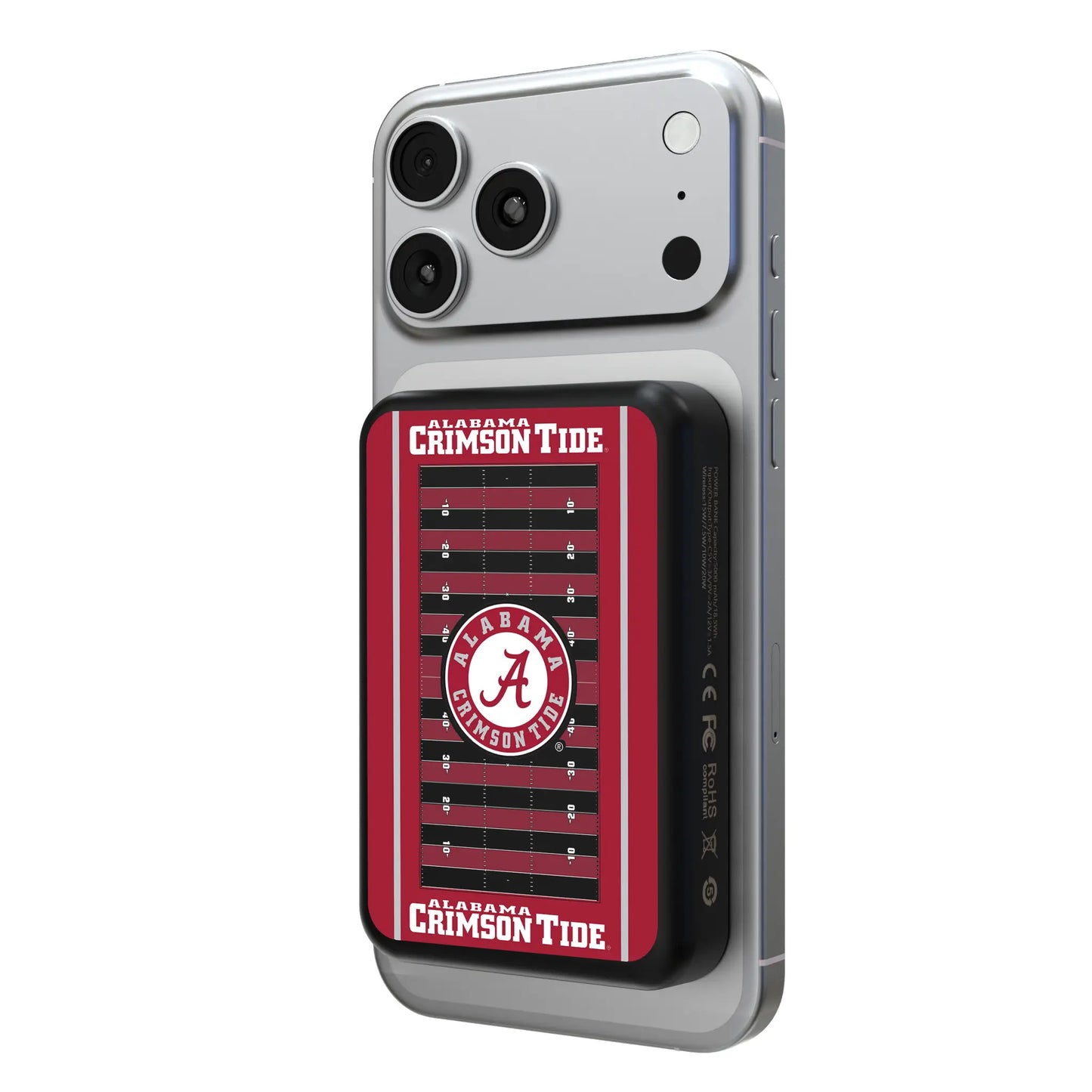 University of Alabama Crimson Tide Field Wireless Mag Power Bank