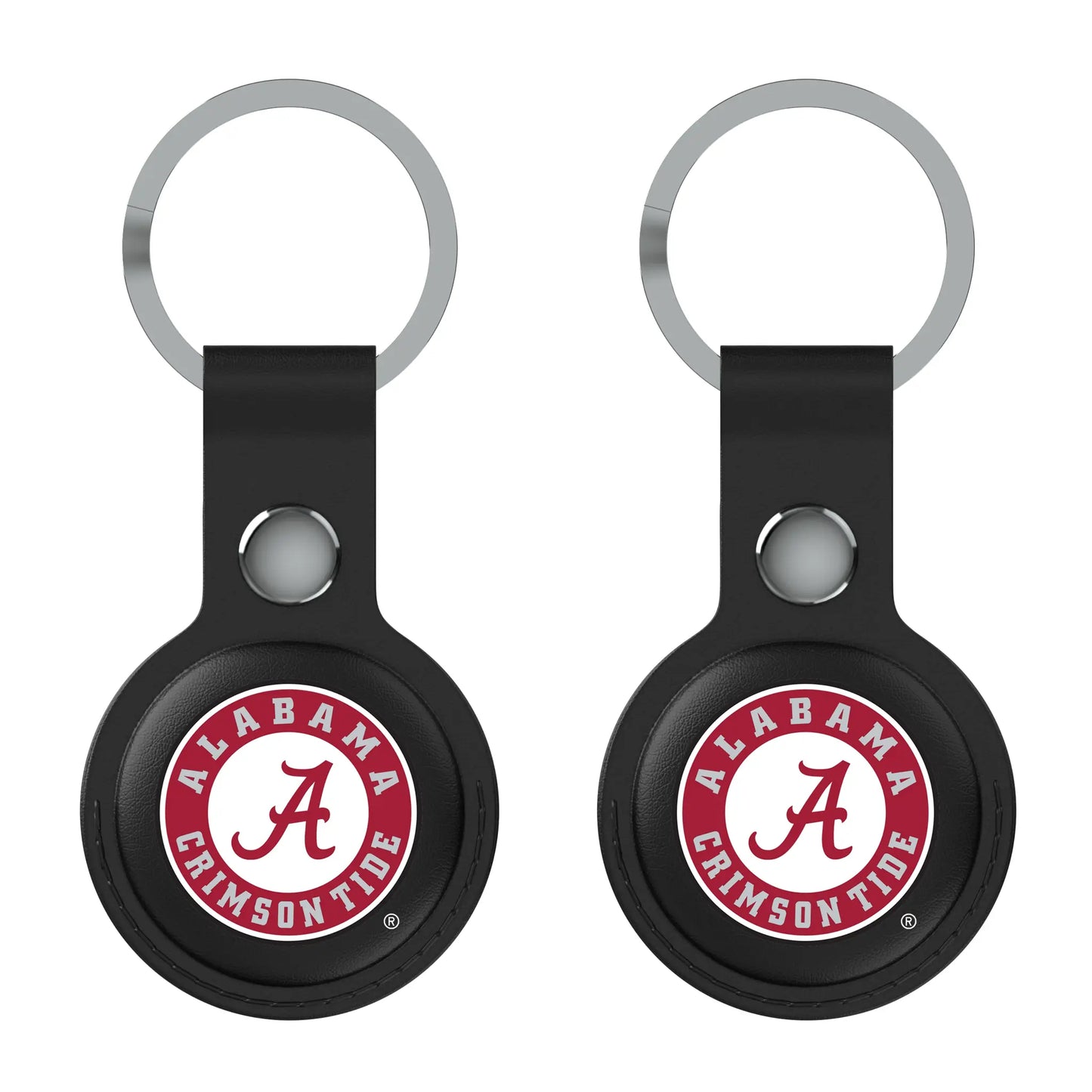 University of Alabama Crimson Tide Insignia Black Airtag Holder 2-Pack