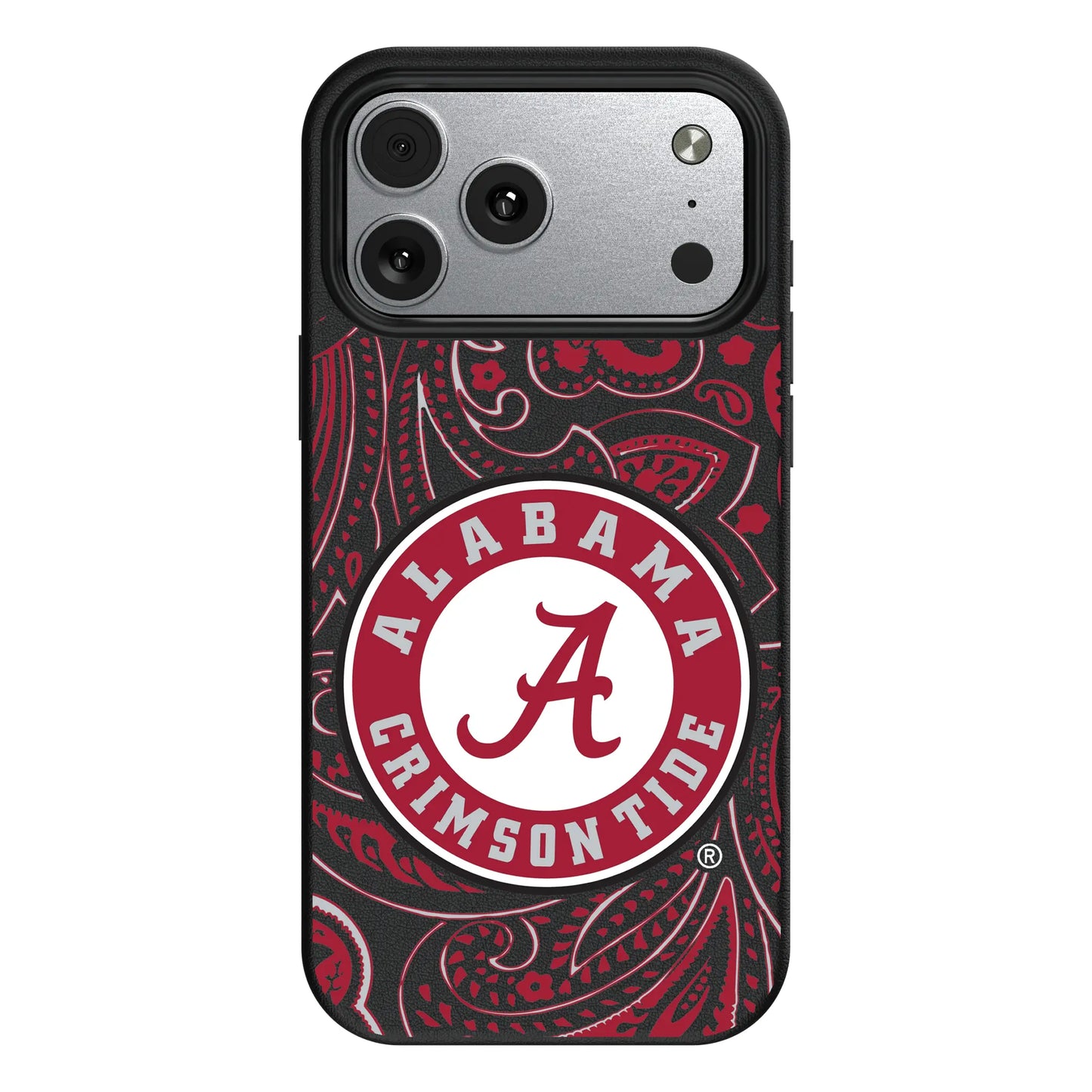 University of Alabama Crimson Tide Paisley MagSafe Compatible Phone Case for Apple iPhone