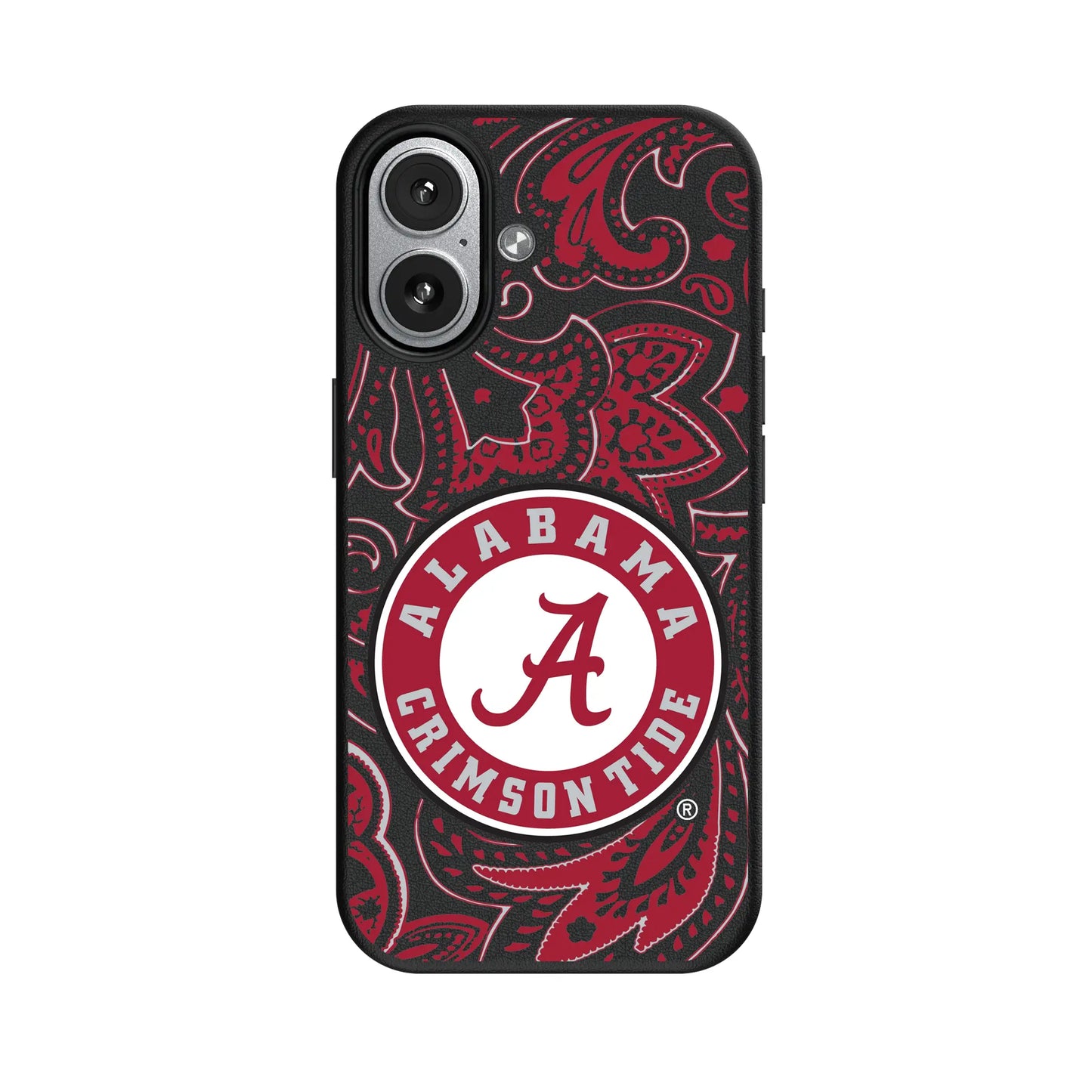 University of Alabama Crimson Tide Paisley MagSafe Compatible Phone Case for Apple iPhone