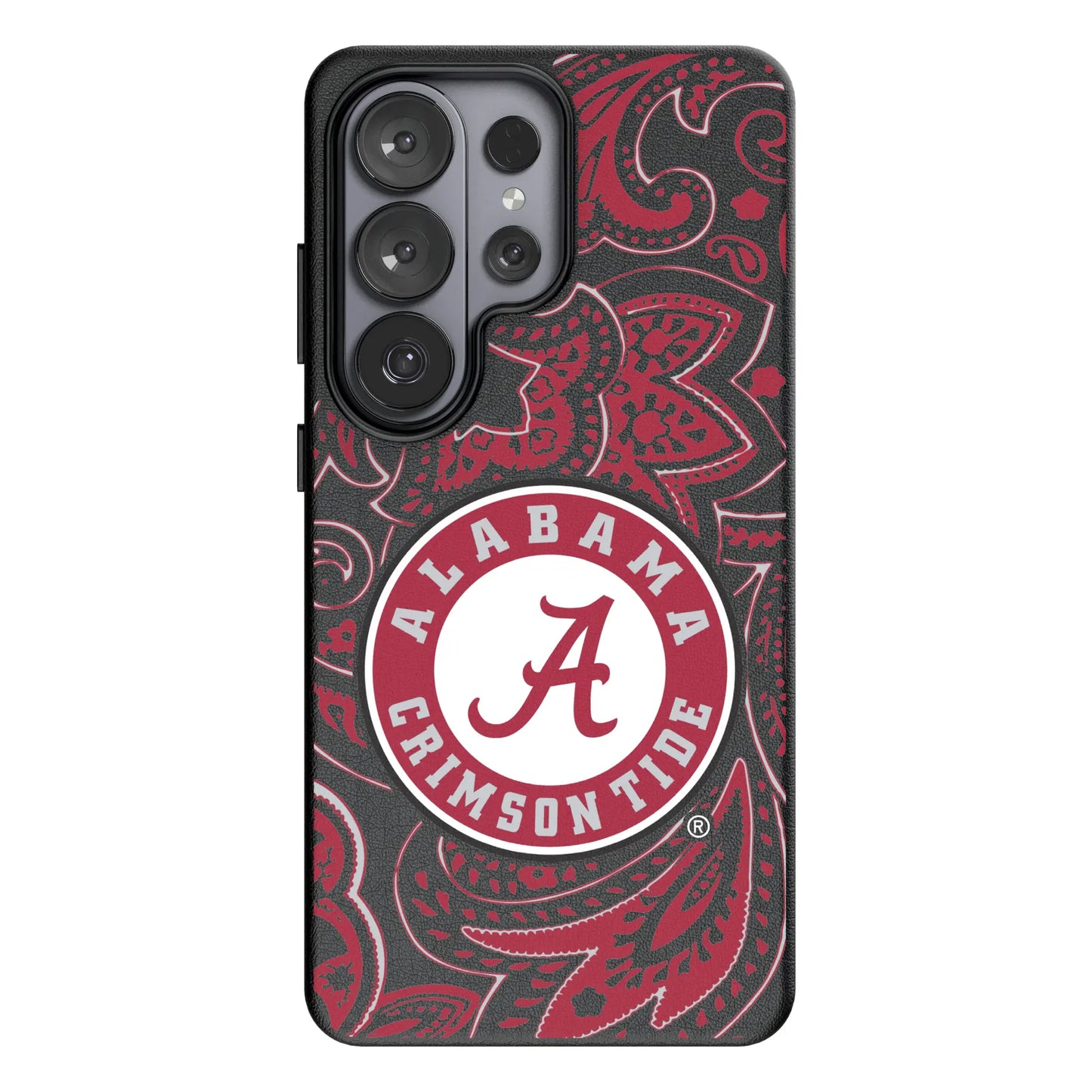 University of Alabama Crimson Tide Paisley MagSafe Compatible Phone Case for Samsung Galaxy