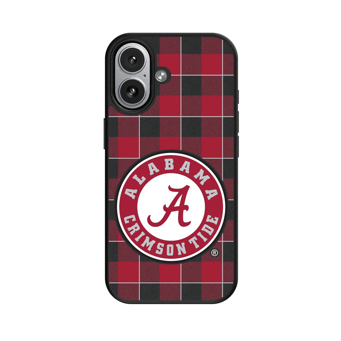 University of Alabama Crimson Tide Plaid MagSafe Compatible Phone Case for Apple iPhone
