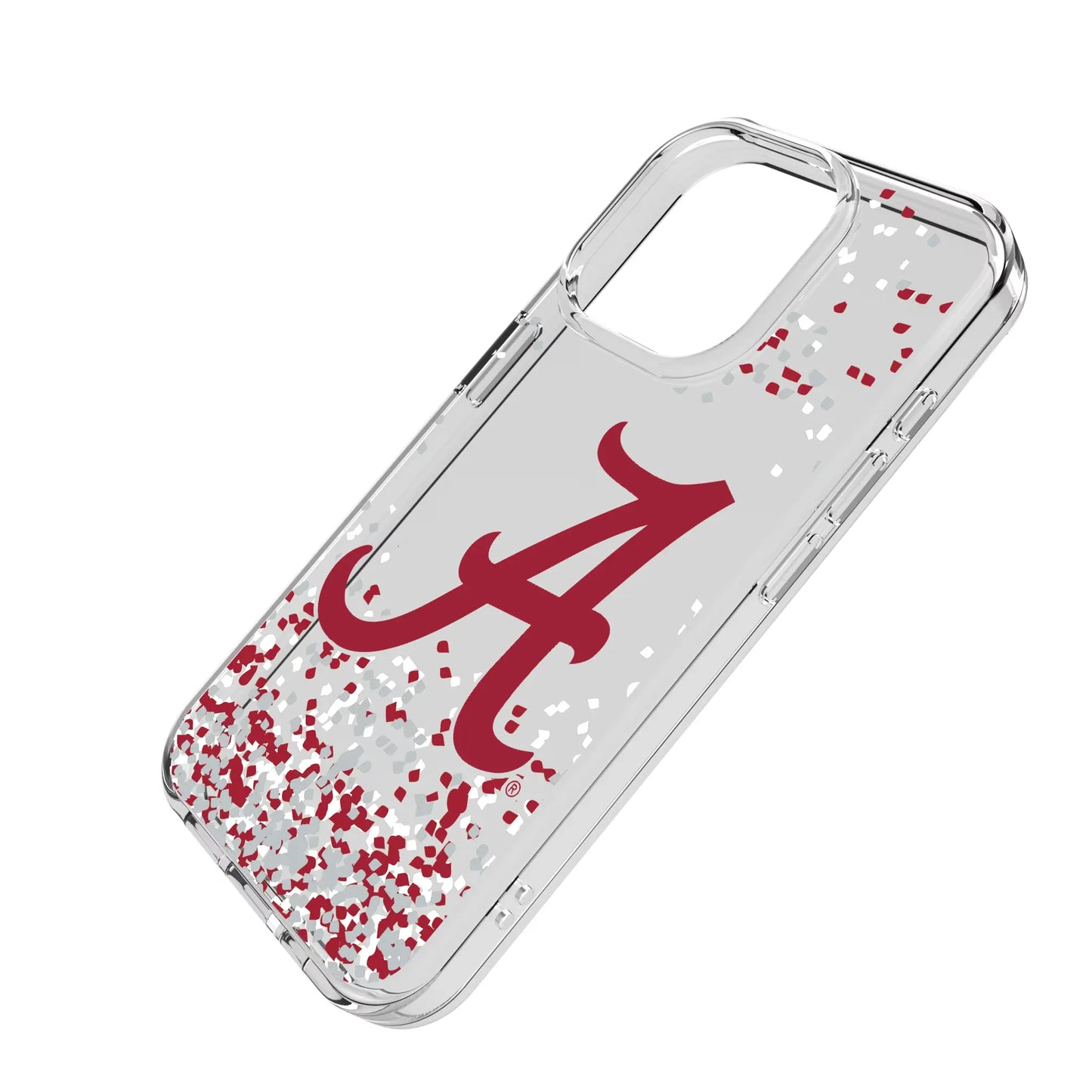 University of Alabama Crimson Tide Script A Confetti Clear Phone Case for Apple iPhone