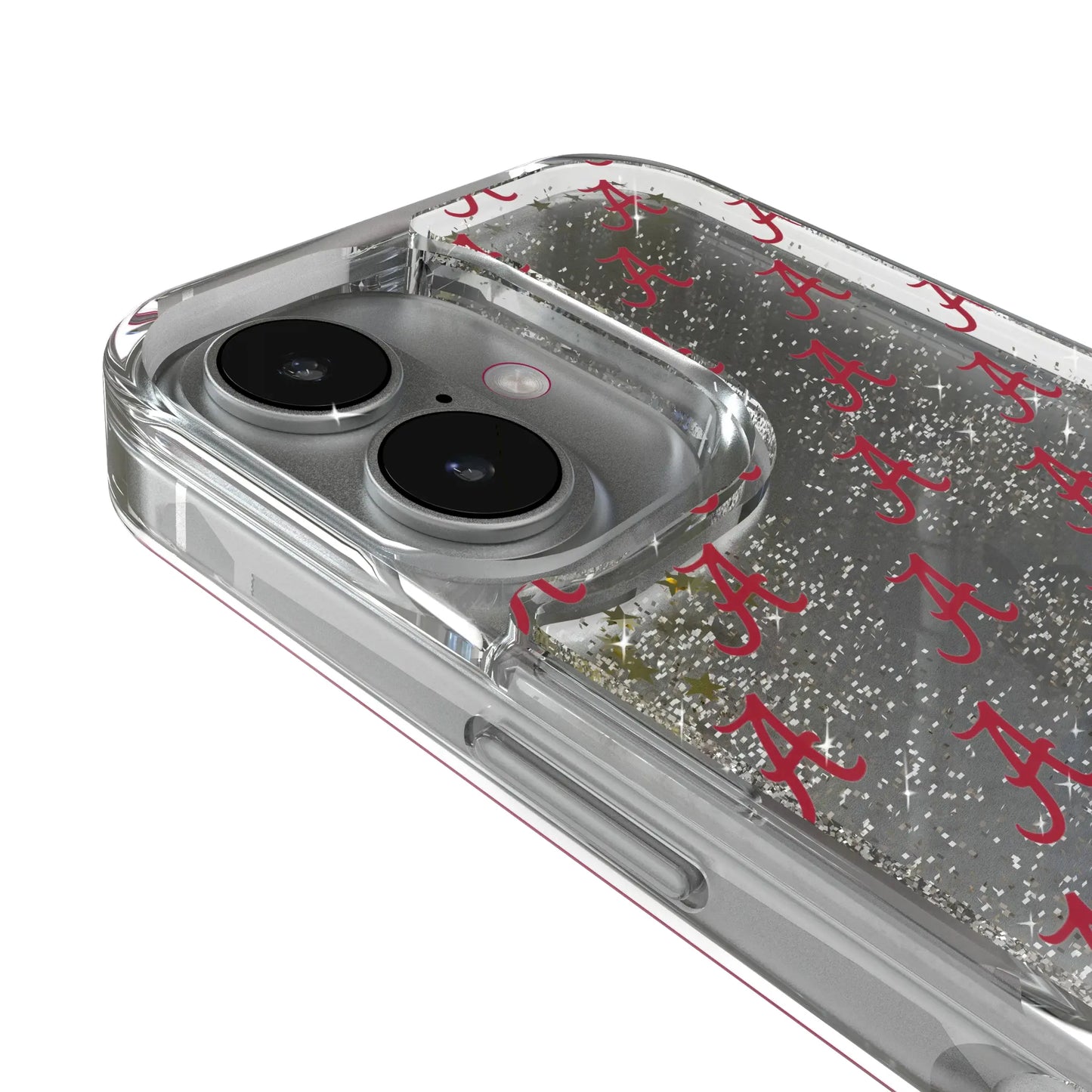 University of Alabama Crimson Tide Script A Fashion Pattern Glitter Phone Case for Apple iPhone