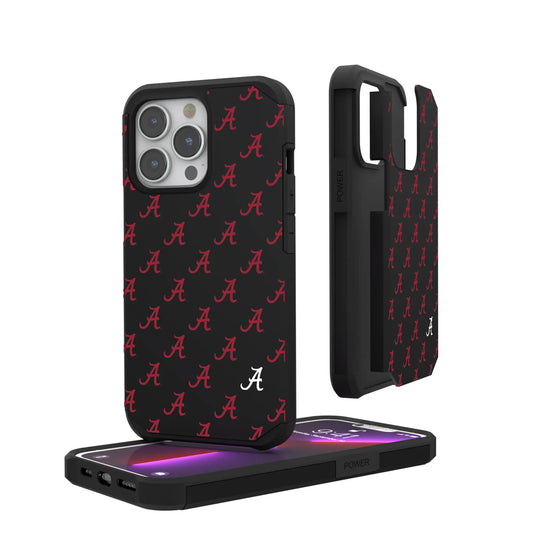 University of Alabama Crimson Tide Script A Fashion Pattern Rugged Phone Case for Apple iPhone