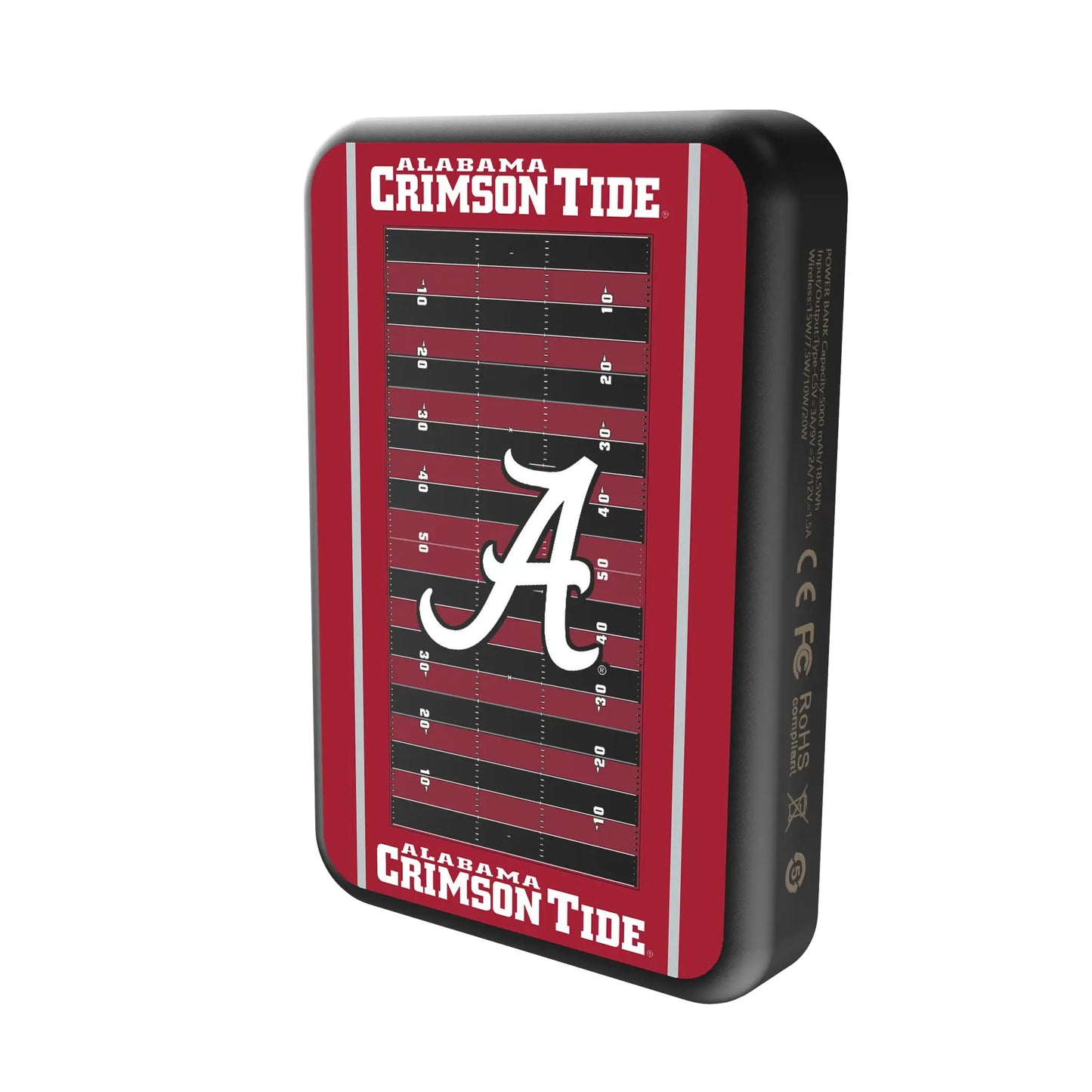 University of Alabama Crimson Tide Script A Field Wireless Mag Power Bank