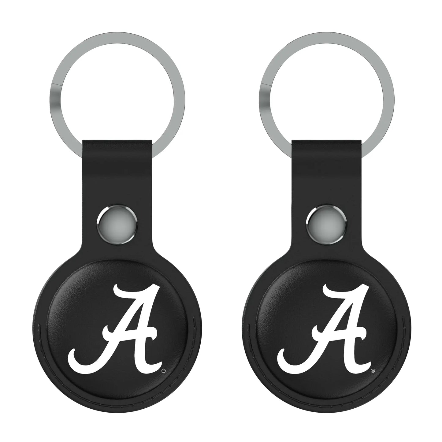 University of Alabama Crimson Tide Script A Insignia Black Airtag Holder 2-Pack