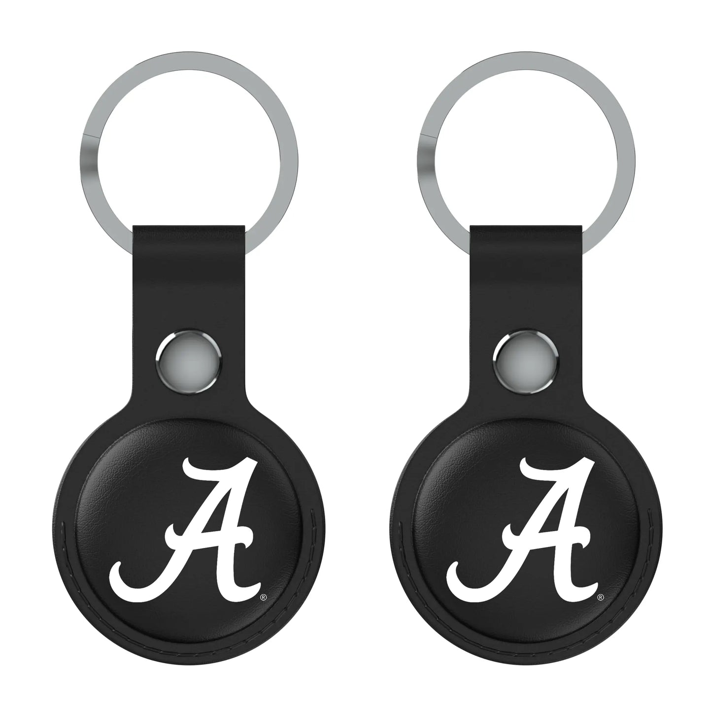 University of Alabama Crimson Tide Script A Insignia Black Airtag Holder 2-Pack