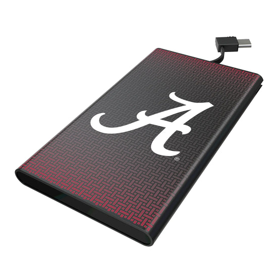 University of Alabama Crimson Tide Script A Linen 5000mAh Flat Powerbank