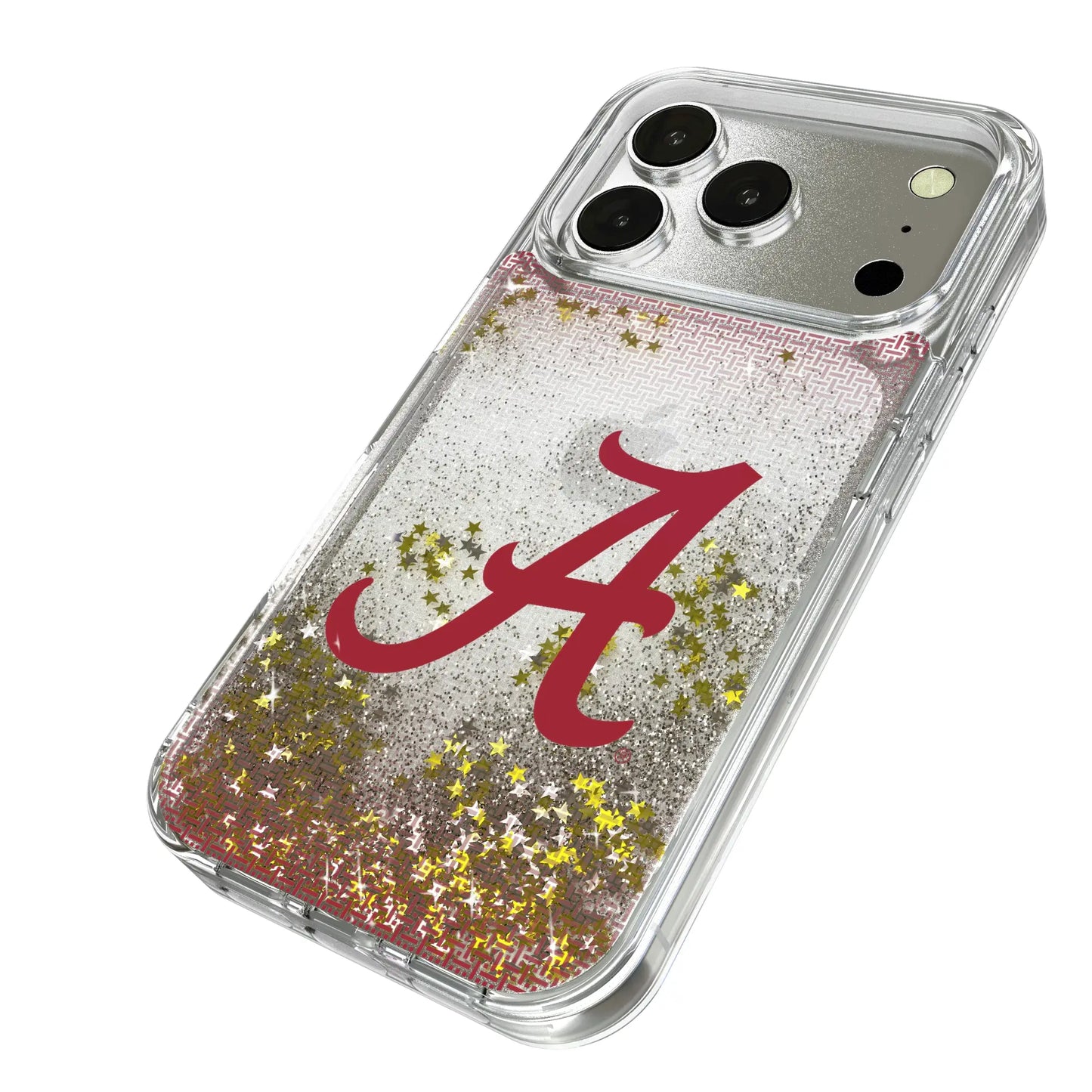 University of Alabama Crimson Tide Script A Linen Glitter Phone Case for Apple iPhone