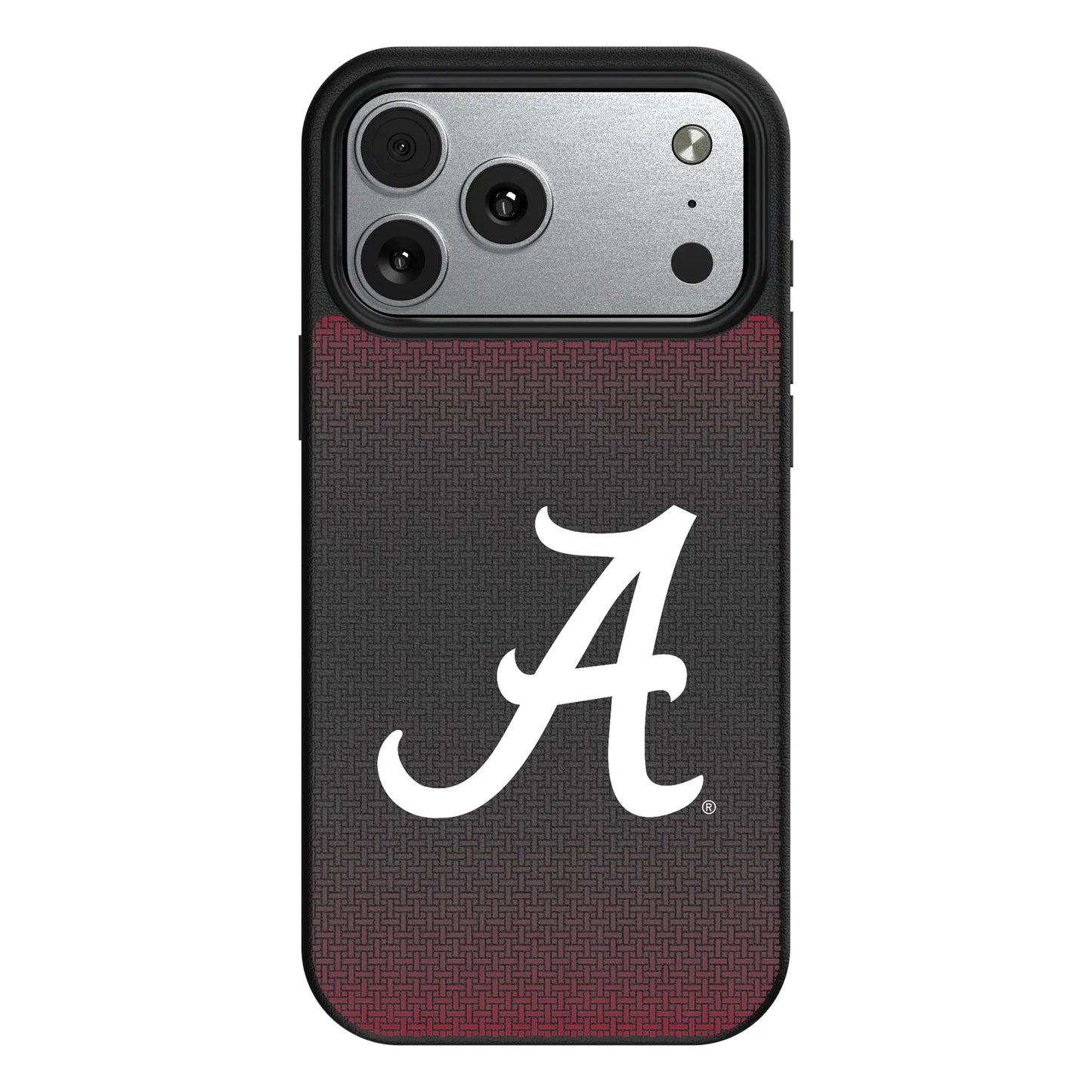 University of Alabama Crimson Tide Script A Linen MagSafe Compatible Phone Case for Apple iPhone