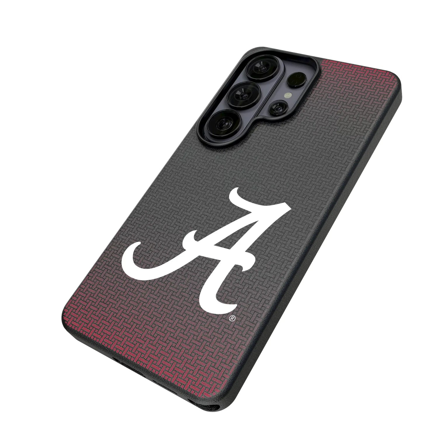 University of Alabama Crimson Tide Script A Linen MagSafe Compatible Phone Case for Samsung Galaxy