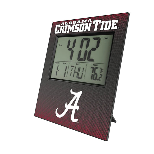 University of Alabama Crimson Tide Script A Linen Wall Clock