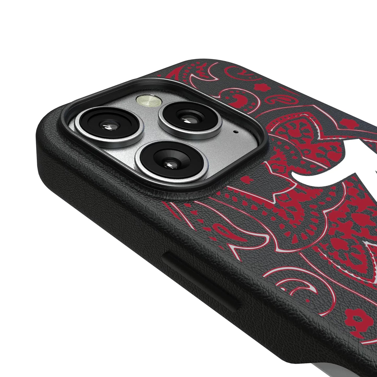 University of Alabama Crimson Tide Script A Paisley MagSafe Compatible Phone Case for Apple iPhone