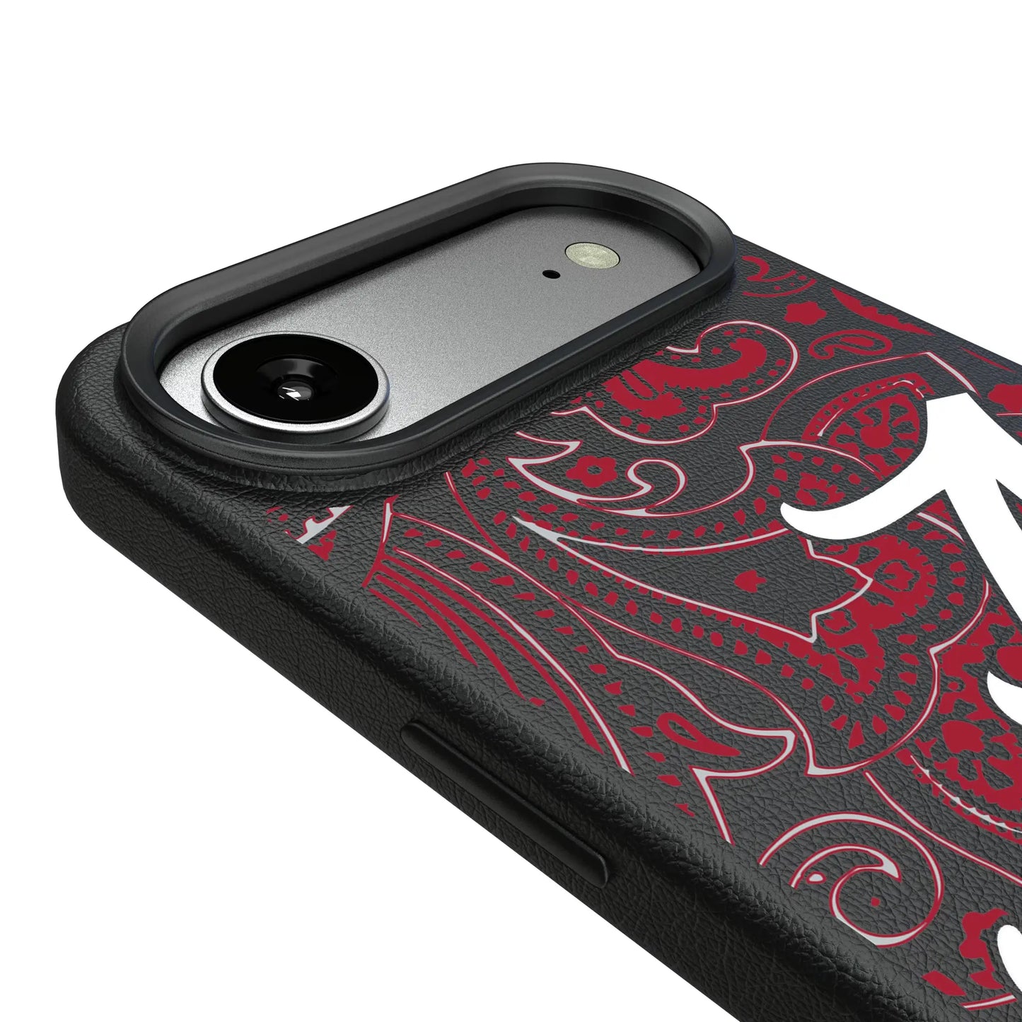 University of Alabama Crimson Tide Script A Paisley MagSafe Compatible Phone Case for Apple iPhone