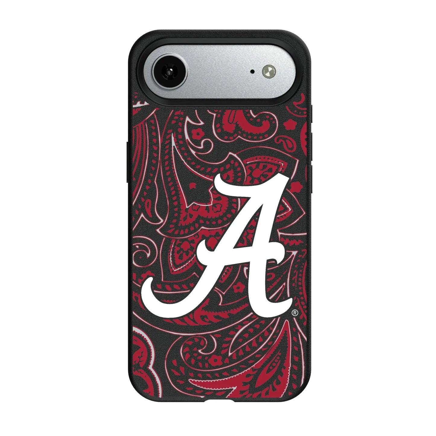 University of Alabama Crimson Tide Script A Paisley MagSafe Compatible Phone Case for Apple iPhone