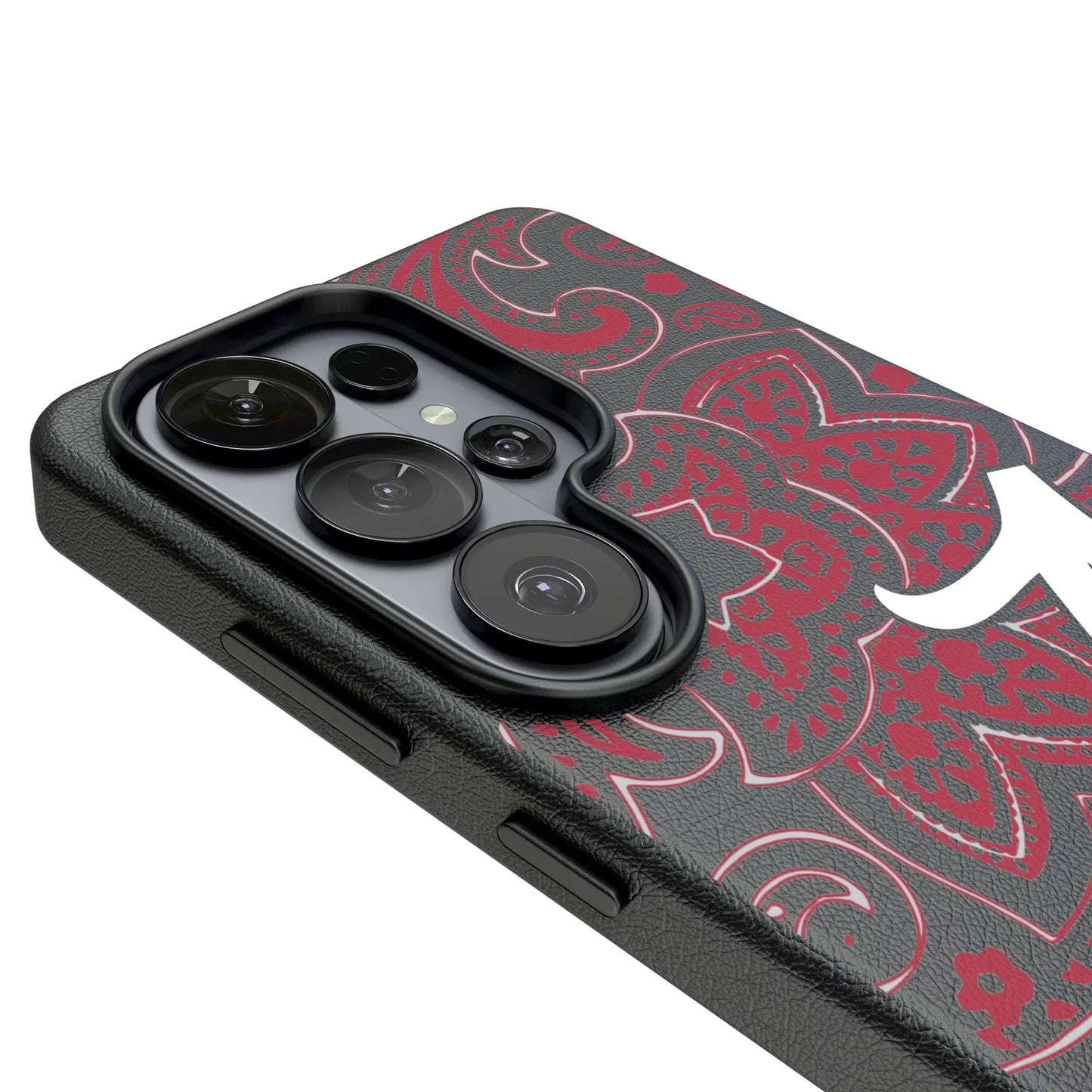 University of Alabama Crimson Tide Script A Paisley MagSafe Compatible Phone Case for Samsung Galaxy