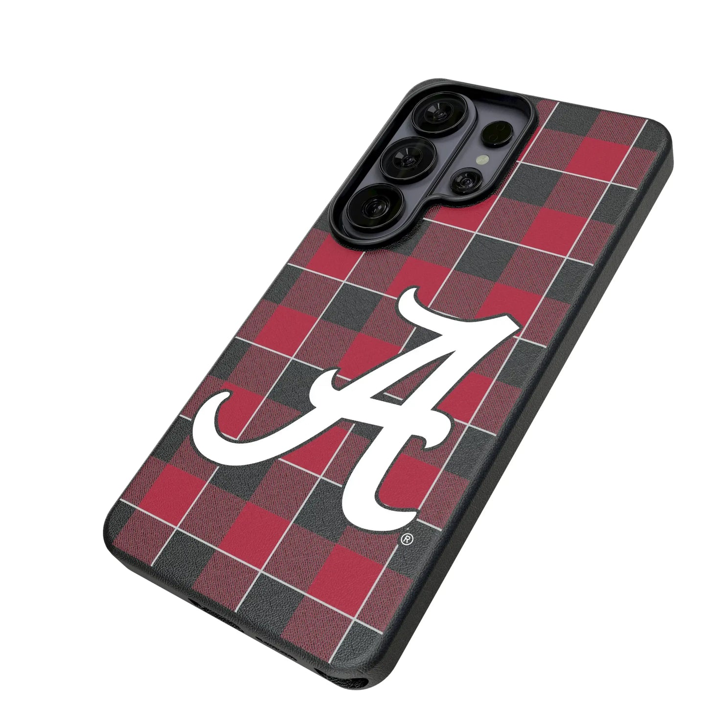 University of Alabama Crimson Tide Script A Plaid MagSafe Compatible Phone Case for Samsung Galaxy