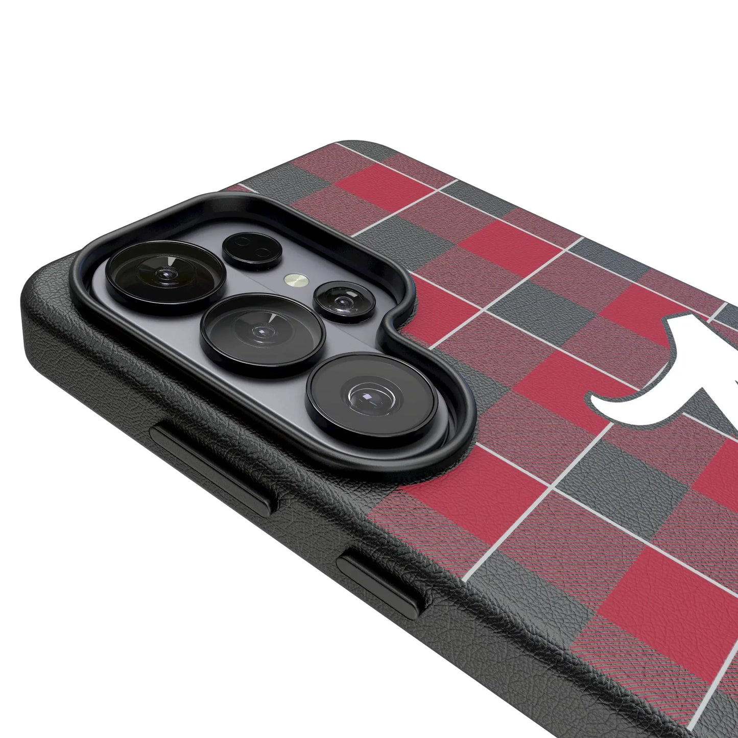 University of Alabama Crimson Tide Script A Plaid MagSafe Compatible Phone Case for Samsung Galaxy