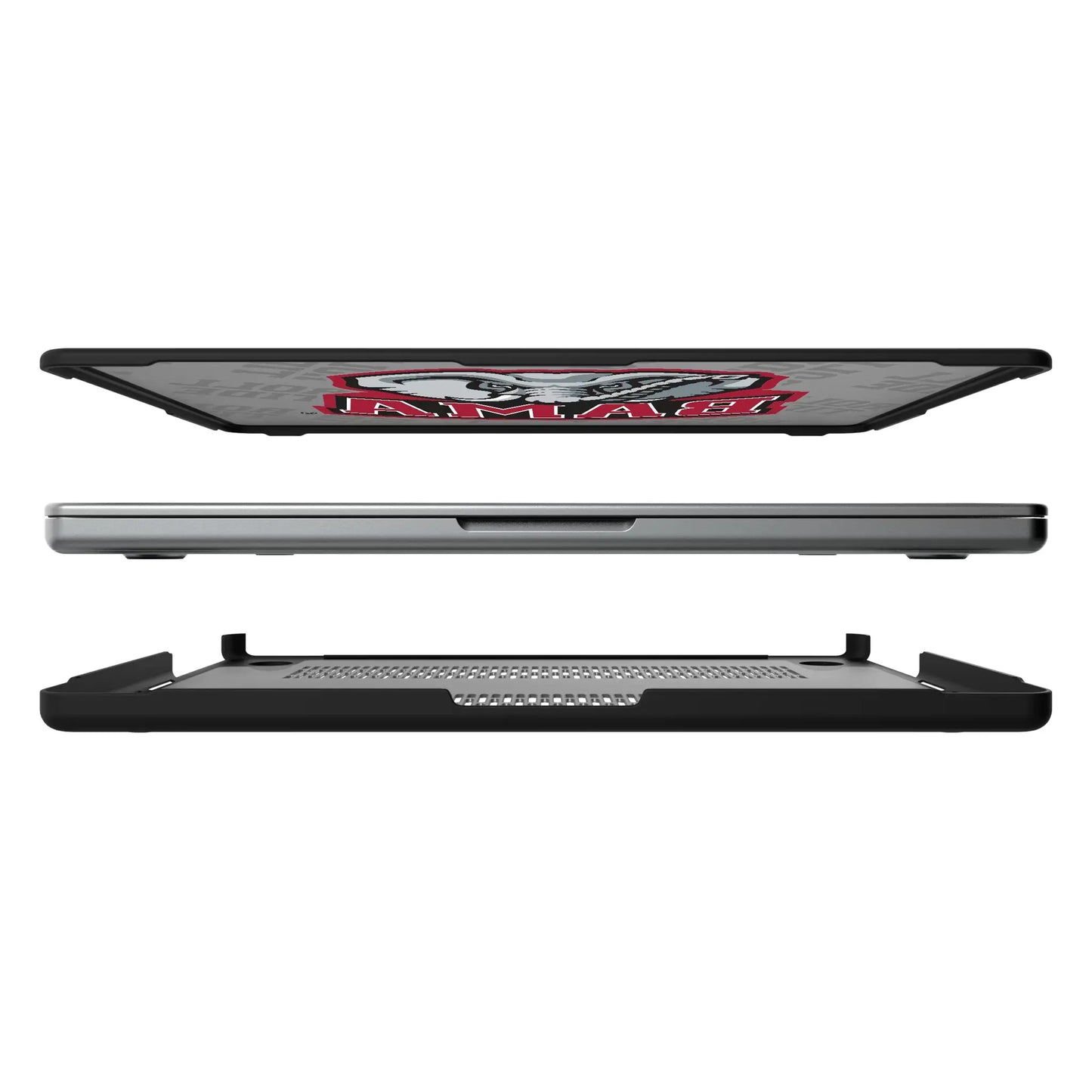 University of Alabama Crimson Tide Script A Quadtile Laptop Case for Apple MacBook