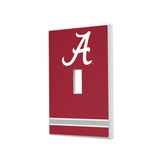 University of Alabama Crimson Tide Script A Stripe Hidden-Screw Light Switch Plate